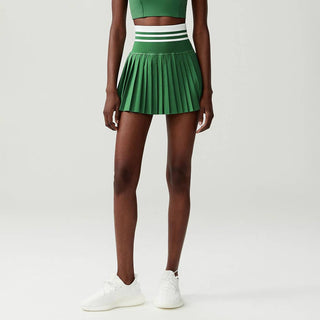 Match Time High-Waisted Ribbed Sports Tennis Skirt