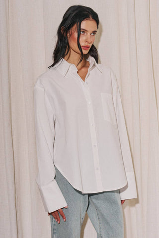 Avery Button Down Cotton Shirt
