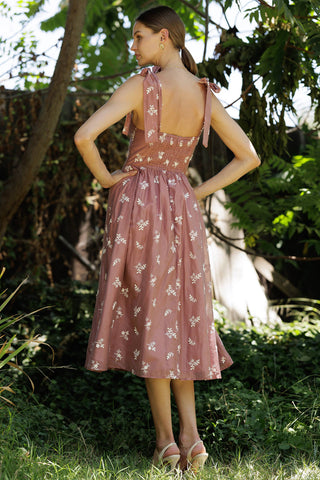 Primrose Vale Embroidered Midi Dress