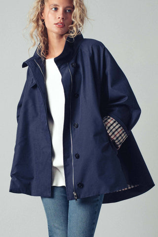 Modern A-Line Trench Jacket