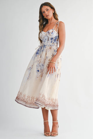 Giardino Chiffon Midi Dress