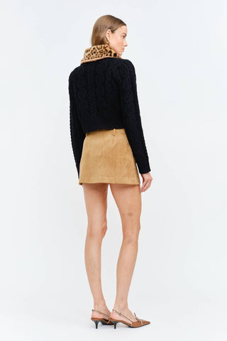 Angie Black Cardigan Sweater