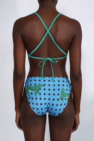 Verdant Wild Reversible Triangle Bikini Top