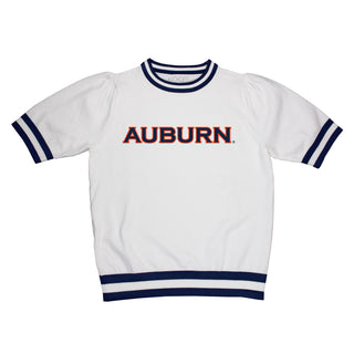 Auburn Sequin Varsity Short Sleeve Sweater - NCAA Licensed