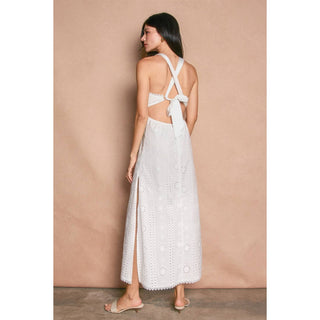 Stolen Moments Plunging Cutout Maxi Dress