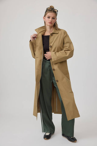 Classic Belted Long Trench Coat