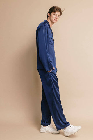 Co-ord Set in Mediterrranean-Blue