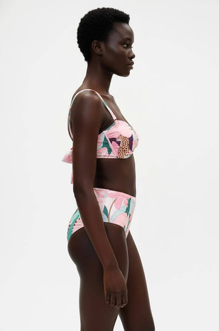 Jungle Rose Reversible Square Bandeau Top