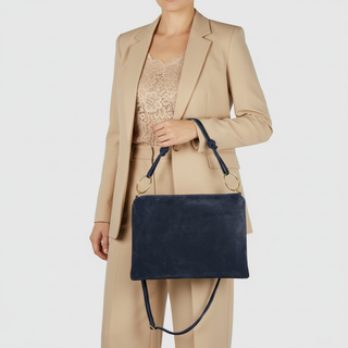 Italian Suede Leather Shoulder Bag