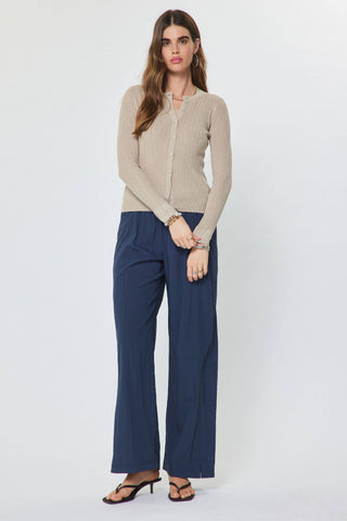Soho Ribbed Tank And Cardigan Set