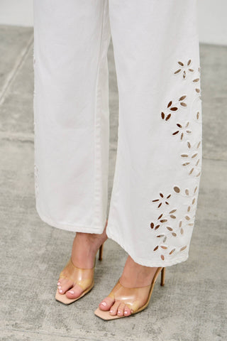 Midnight Garden Cutwork Jeans