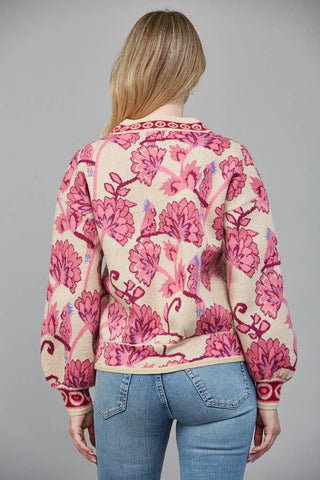 Solara Jacquard Cardigan Sweater