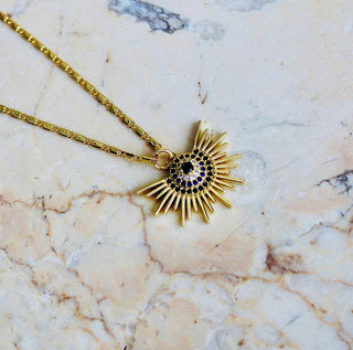 Evil Eye Sunburst Pendant