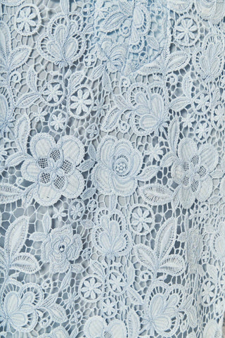 Guipure Lace Mini Dress