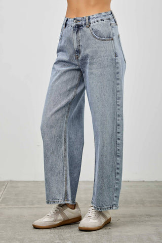 Low Curve High Rise Barrel Jeans
