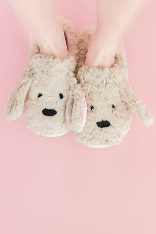 Puppy Love Plush Dog Animal Slippers