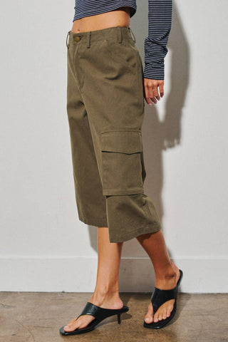 Lennon Cargo Bermuda | Olive