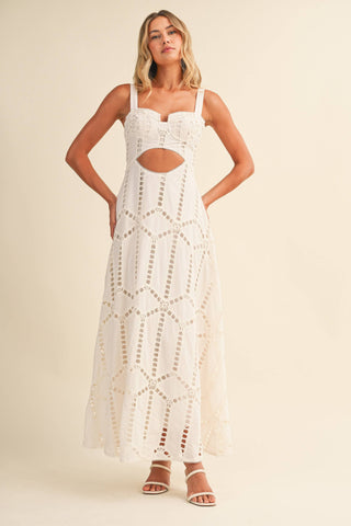 My Way Cutwork Dress