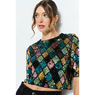 Marquee Sequin Top