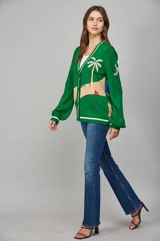 Hole in One Cardigan Sweater