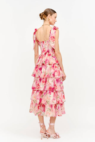 Jacquelyn Pink Floral Dress