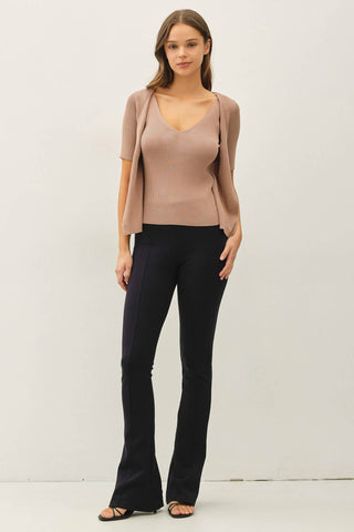 Madison Tank and Cardigan Short Sleeve Sweater Set