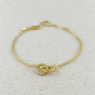 Golden Hour Linked Cz Bracelet
