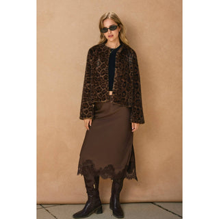 Chateau Satin Lace Skirt