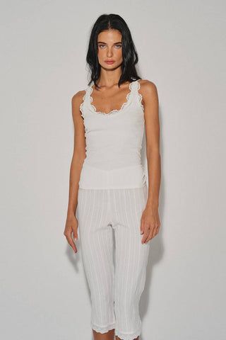 Lila Lace-Trim Tank