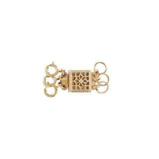 Ornate Square No Tangle Triple Clasp