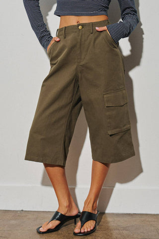 Lennon Cargo Bermuda | Olive