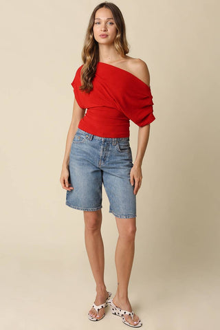 Carina Draped One Shoulder Top