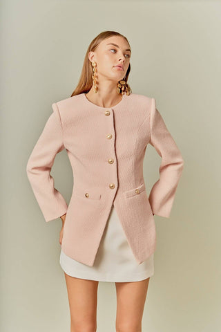 Belle Époque Tweed Buttoned Blazer