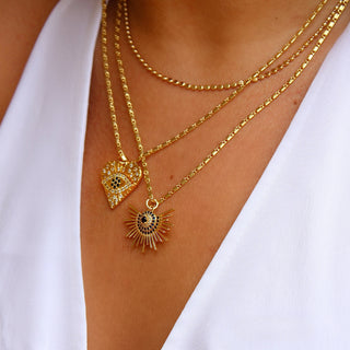 Evil Eye Sunburst Pendant