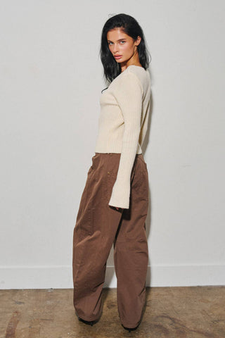 Maren Ribbed Cardigan | Ivory