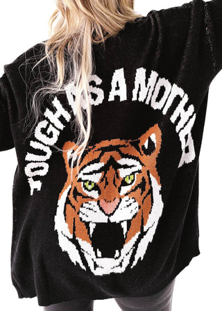 Tough as a Mother Oversized Cardigan Sweater
