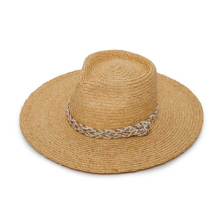 NATURAL BRAIDED ROPE STRAW HAT by LeLe