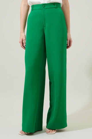 Chelsea Belted Wide Leg Trousers