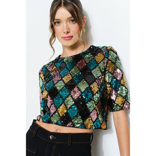 Marquee Sequin Top