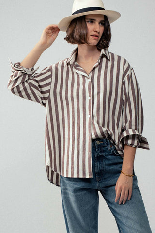 Palmer Stripe Button Down Shirt