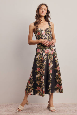 Villa Flora Midi Dress