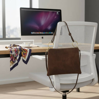 Italian Suede Leather Shoulder Bag