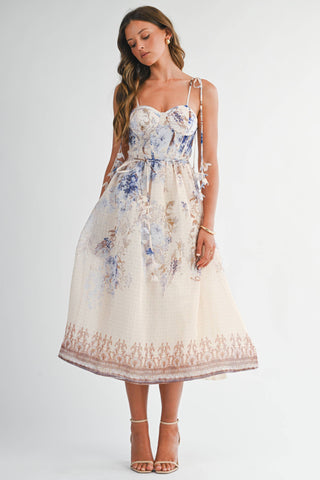 Giardino Chiffon Midi Dress