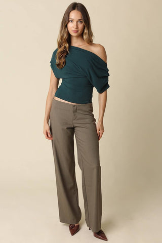 Carina Draped One Shoulder Top