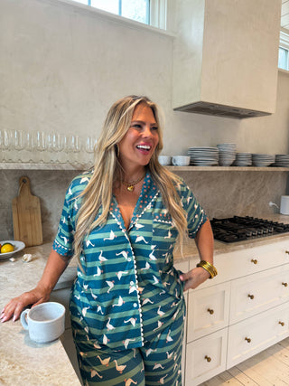 In The Country Pajamas - Short Sleeve Top and Pants Set
