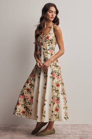 Villa Flora Midi Dress