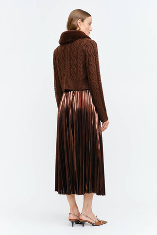 Angie Brown Cardigan Sweater