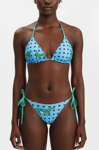 Verdant Wild Reversible Triangle Bikini Top