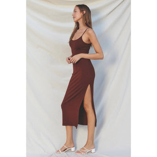 Ribbed Knit Bodycon Maxi Dress