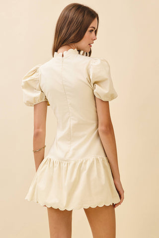 Camille Mini Ruffle Hem Dress